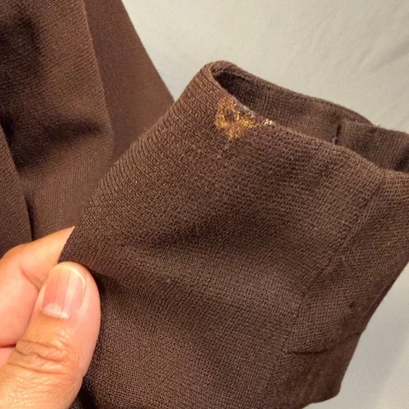 Handmade Mink Vintage Elegant Brown Fur-Trimmed Women's Overcoat Size Small